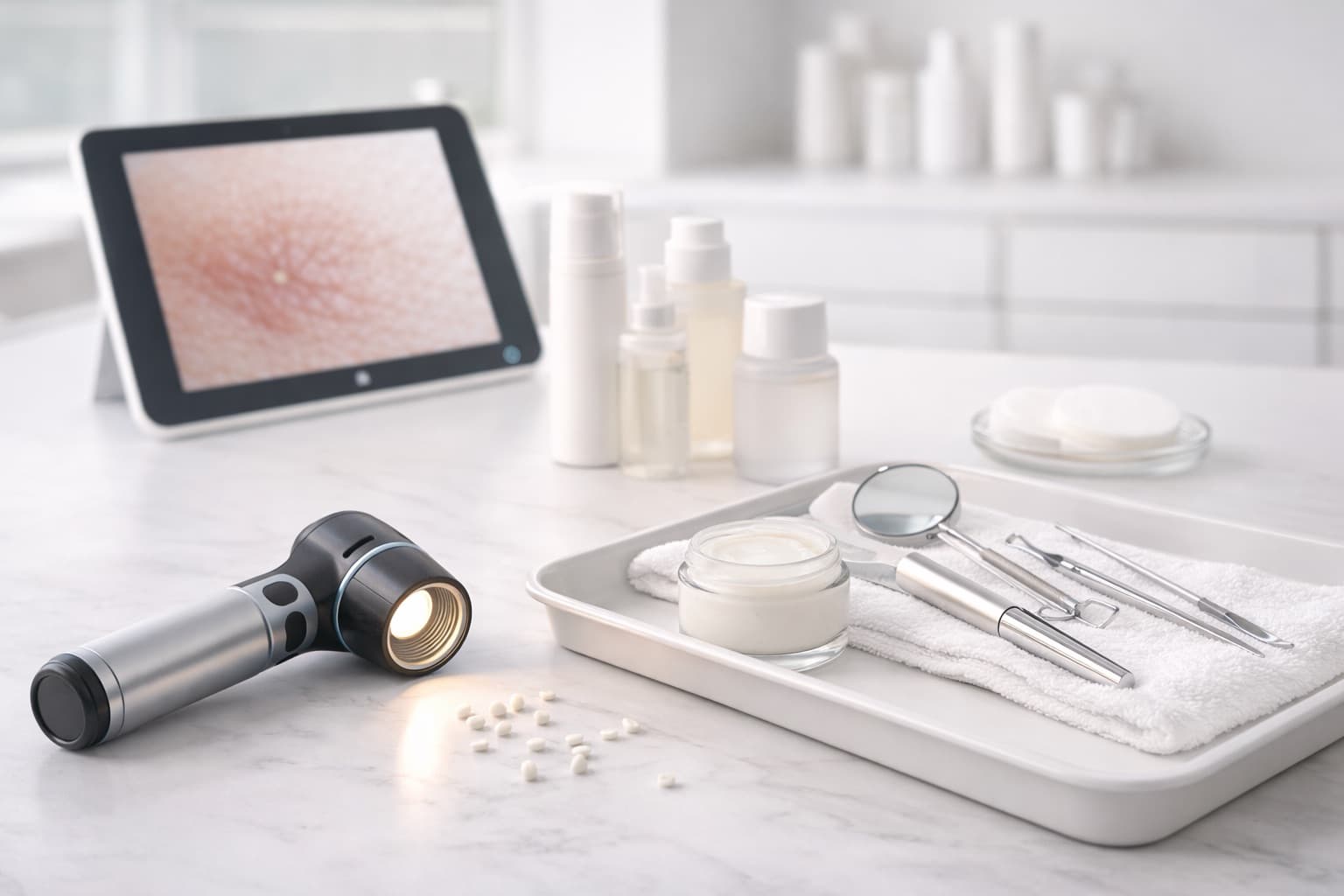 Skin and cosmodermatology consultation visual